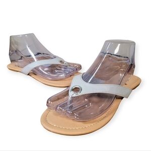 Etc. Rue 21 Light Gray Flip Flop Sandals Size 7/8